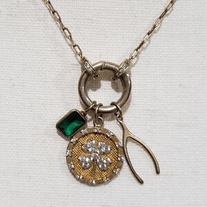 Shamrock Charm Pendant Necklace